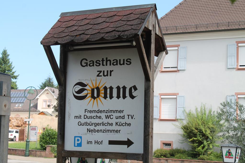 פרייבורג Gasthaus Zur Sonne מראה חיצוני תמונה
